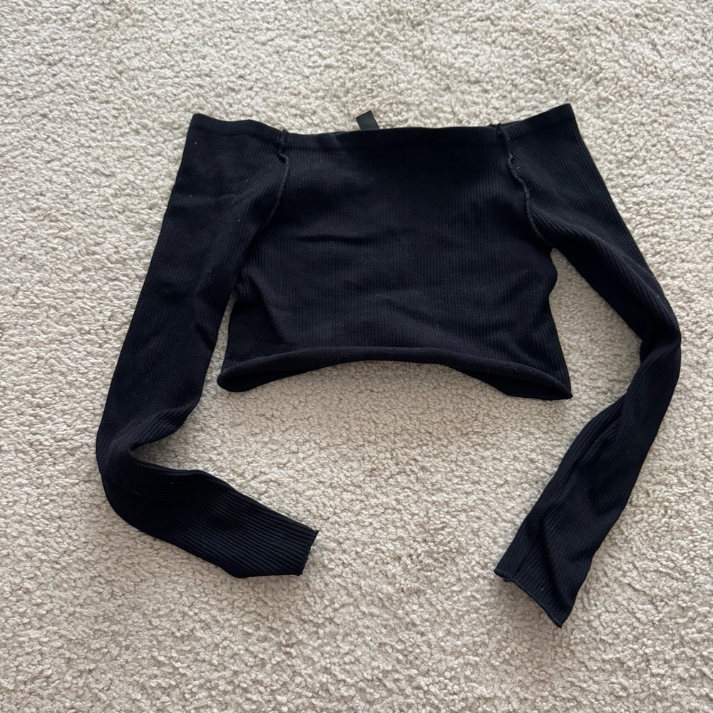 Out From Under Off the Shoulder Crop Top